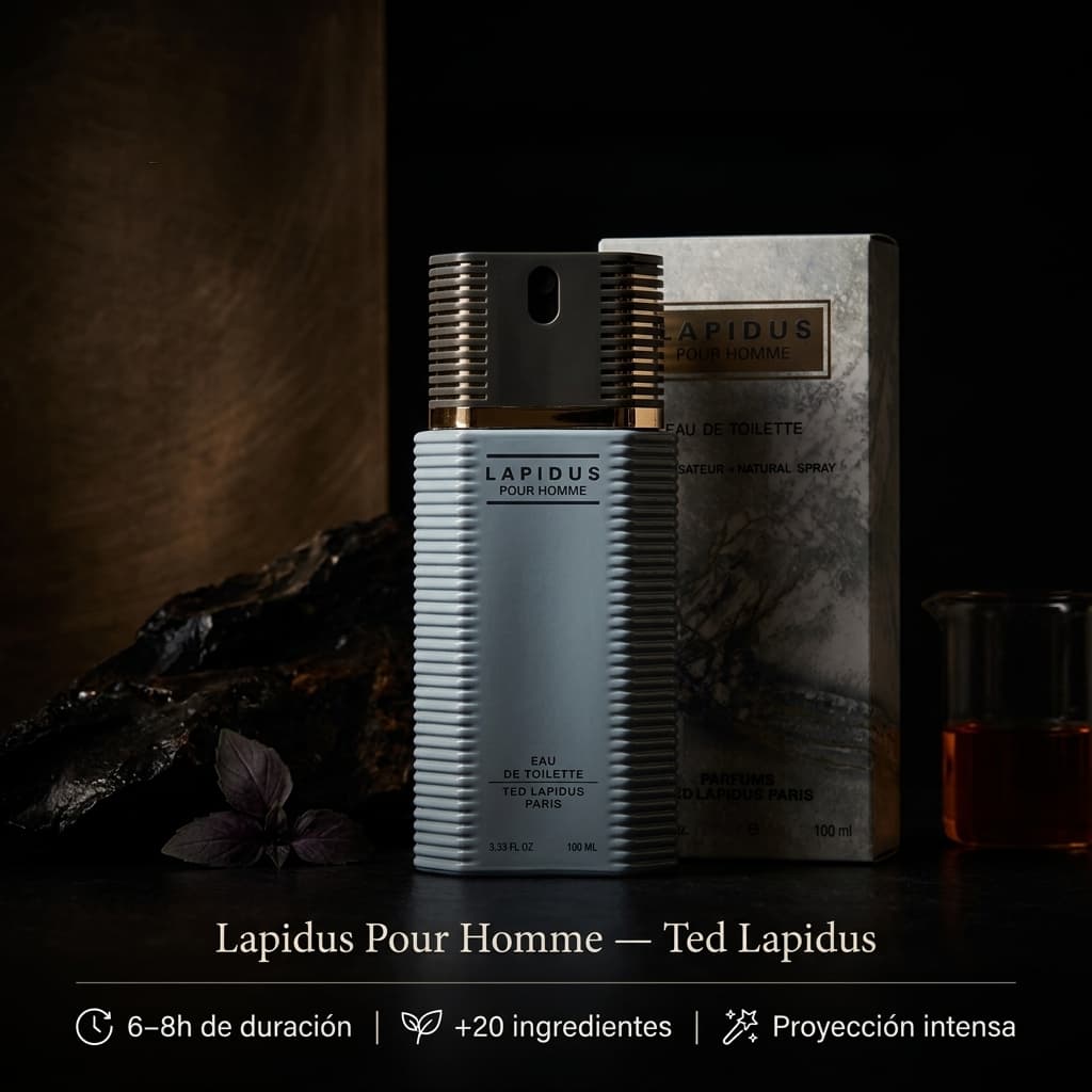 LAPIDUS POUR HOMME: Impactante y Poderoso Aroma que Evoluciona